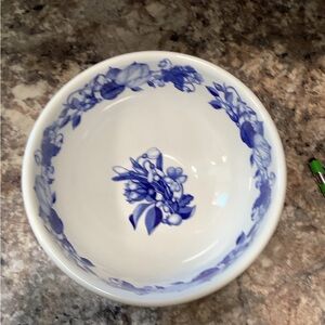 Blue and White Portmeirion Floral Bowl